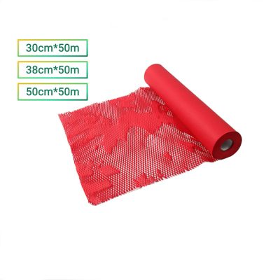 Giấy Tổ Ong kraft Đỏ 30cm*50m