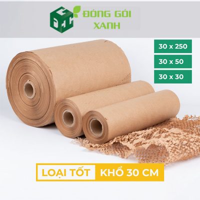 Giấy gói tổ ong Nâu kích thước 30cmx30m