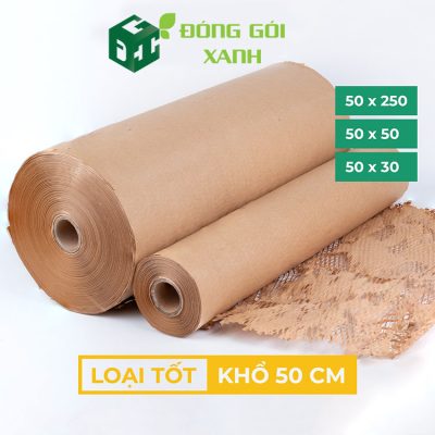 Giấy gói tổ ong Nâu kích thước 50cmx30m